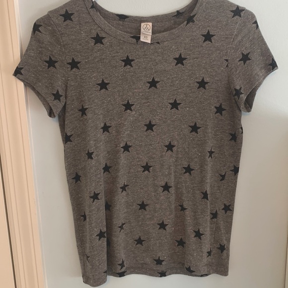 Alternative Other - Girls gray t-shirt with black stars